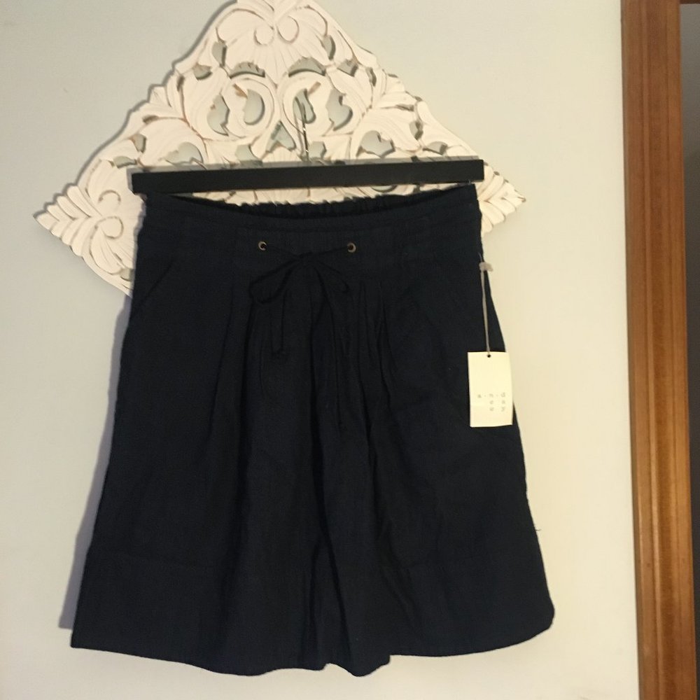 Blue Cotton Denim Skirt